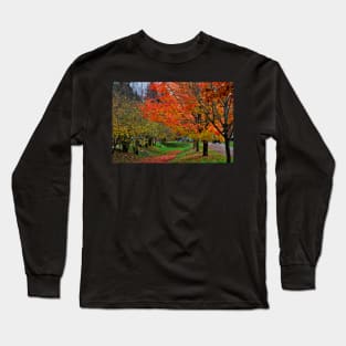 Bright Orange Fall Colors Long Sleeve T-Shirt